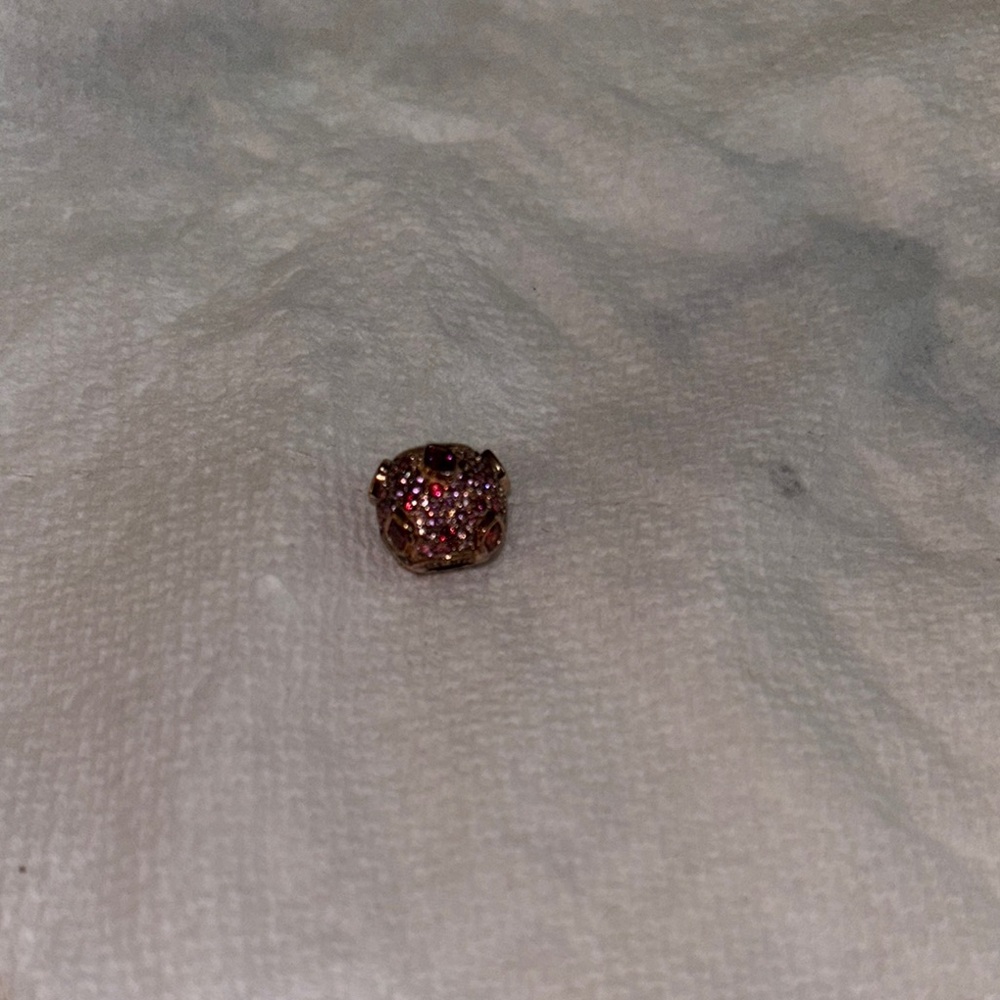 Pandora Gold Ring with Pink Accents